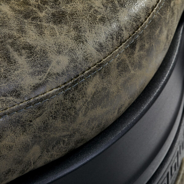 Scaun frizerie Gabbiano President Old Leather, verde, verde, imaginea 9