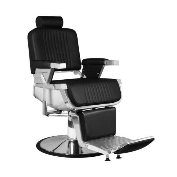Scaun frizerie Gabbiano Royal X, înălțime 62-80 cm, negru, imaginea 2