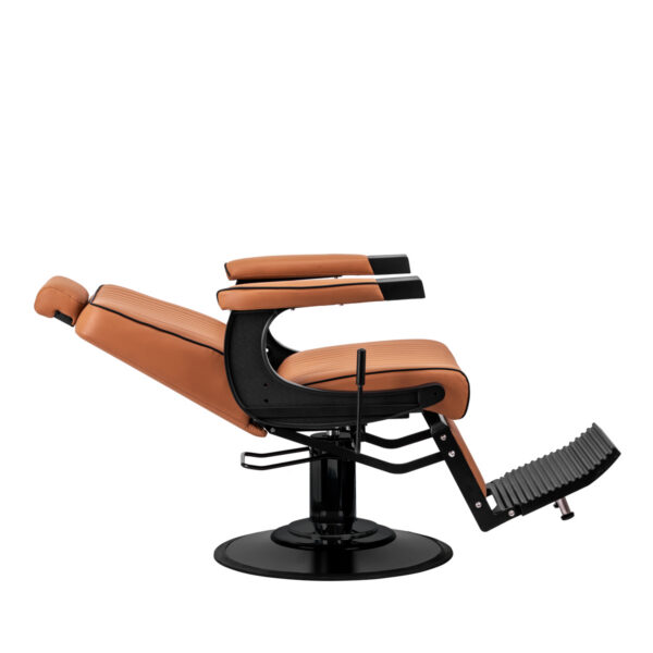 Scaun frizerie Gabbiano Visionerio hidraulic, maro deschis, maro deschis, imaginea 5