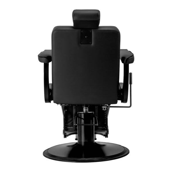 Scaun frizerie Gabbiano Visionerio hidraulic, negru, cadru negru, negru, imaginea 3
