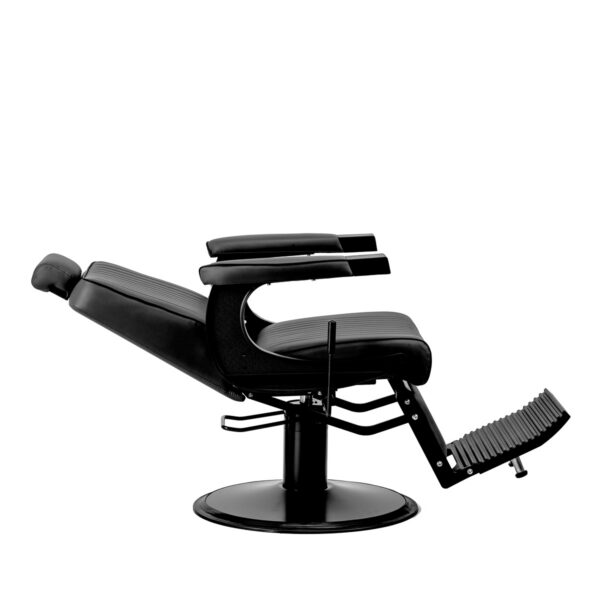 Scaun frizerie Gabbiano Visionerio hidraulic, negru, cadru negru, negru, imaginea 5