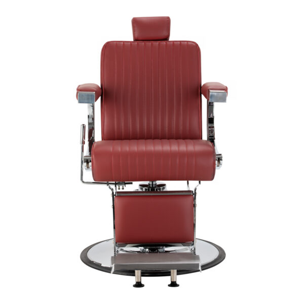 Scaun frizerie Gabbiano Visionerio+ hidraulic, roșu, cadru cromat, roșu, imaginea 4