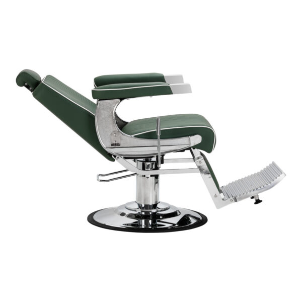Scaun frizerie Gabbiano Visionerio hidraulic, verde, cadru cromat, verde, imaginea 3 Scaun frizerie Gabbiano Visionerio hidraulic, verde, cadru cromat, verde, imaginea 3