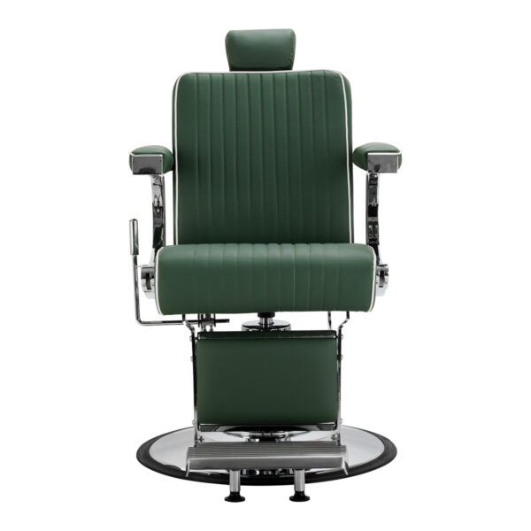 Scaun frizerie Gabbiano Visionerio hidraulic, verde, cadru cromat, verde, imaginea 4 Scaun frizerie Gabbiano Visionerio hidraulic, verde, cadru cromat, verde, imaginea 4