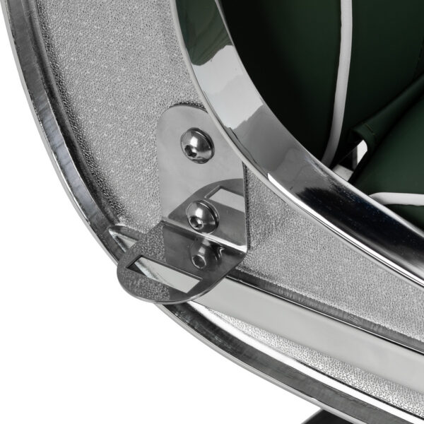 Scaun frizerie Gabbiano Visionerio hidraulic, verde, cadru cromat, verde, imaginea 8 Scaun frizerie Gabbiano Visionerio hidraulic, verde, cadru cromat, verde, imaginea 8