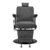 Scaun frizerie Hair System BM88066B cu spătar rabatabil și tetieră, gri, imaginea 2 Scaun frizerie Hair System BM88066B cu spătar rabatabil și tetieră, gri, imaginea 2