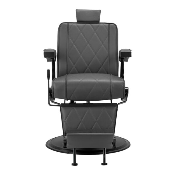 Scaun frizerie Hair System BM88066B cu spătar rabatabil și tetieră, gri, imaginea 2 Scaun frizerie Hair System BM88066B cu spătar rabatabil și tetieră, gri, imaginea 2