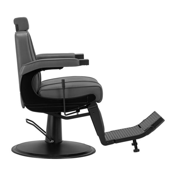 Scaun frizerie Hair System BM88066B cu spătar rabatabil și tetieră, gri, imaginea 4 Scaun frizerie Hair System BM88066B cu spătar rabatabil și tetieră, gri, imaginea 4