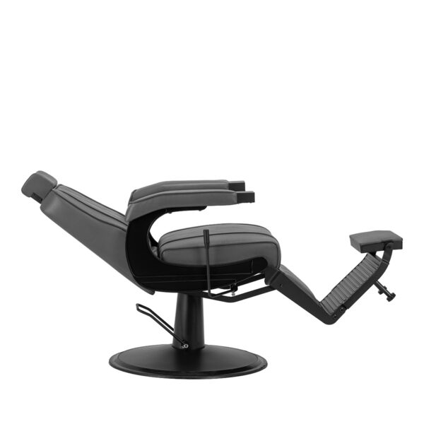 Scaun frizerie Hair System BM88066B cu spătar rabatabil și tetieră, gri, imaginea 5 Scaun frizerie Hair System BM88066B cu spătar rabatabil și tetieră, gri, imaginea 5