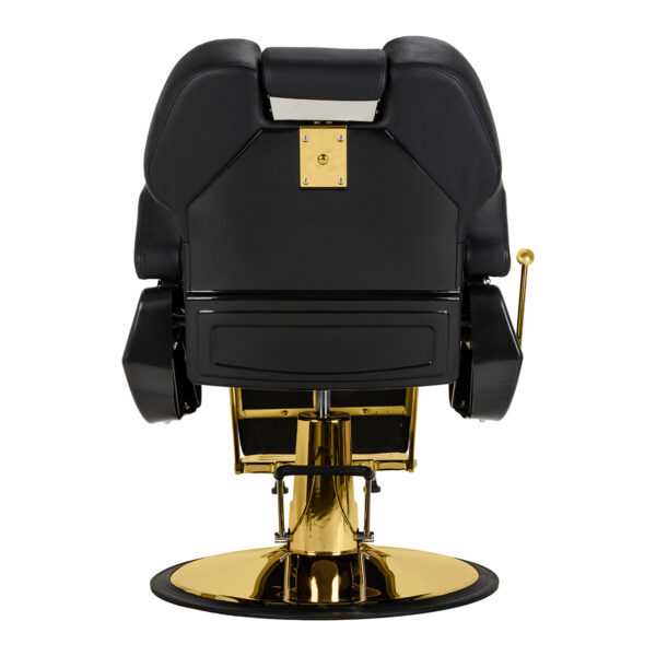Scaun frizerie Hair System New York hidraulic, negru cu bază aurie, negru cu auriu, imaginea 3 Scaun frizerie Hair System New York hidraulic, negru cu bază aurie, negru cu auriu, imaginea 3