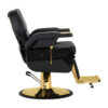 Scaun frizerie Hair System New York hidraulic, negru cu bază aurie, negru cu auriu, imaginea 4 Scaun frizerie Hair System New York hidraulic, negru cu bază aurie, negru cu auriu, imaginea 4