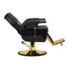 Scaun frizerie Hair System New York hidraulic, negru cu bază aurie, negru cu auriu, imaginea 5 Scaun frizerie Hair System New York hidraulic, negru cu bază aurie, negru cu auriu, imaginea 5