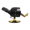 Scaun frizerie Hair System New York hidraulic, negru cu bază aurie, negru cu auriu, imaginea 6 Scaun frizerie Hair System New York hidraulic, negru cu bază aurie, negru cu auriu, imaginea 6