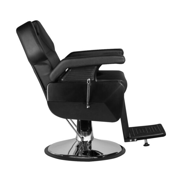Scaun frizerie Hair System New York hidraulic, negru cu bază cromată, negru, imaginea 2 Scaun frizerie Hair System New York hidraulic, negru cu bază cromată, negru, imaginea 2