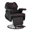 Scaun frizerie Hair System New York hidraulic, negru cu bază cromată, negru, imaginea 7 Scaun frizerie Hair System New York hidraulic, negru cu bază cromată, negru, imaginea 7