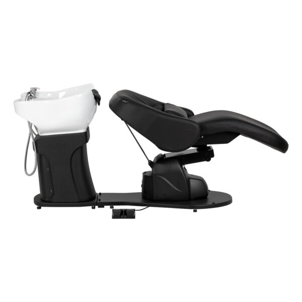 Spălător coafor electric Gabbiano Trycho 2 cu pedală, negru, negru, imaginea 6