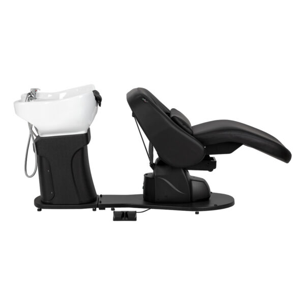 Spălător coafor electric Gabbiano Trycho 2 cu pedală, negru, negru, imaginea 7