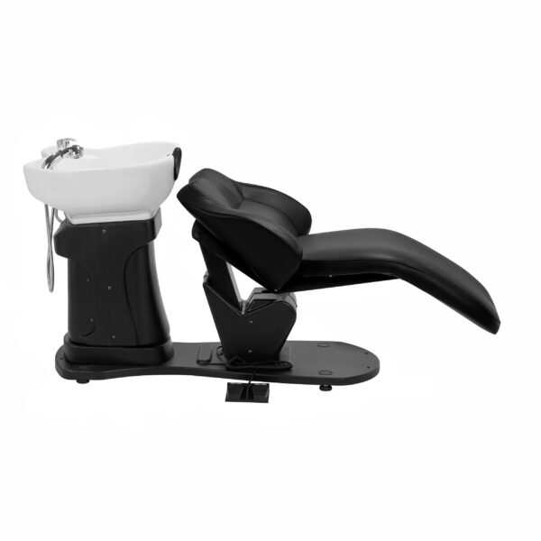 Spălător coafor electric Gabbiano Trycho cu pedală și poziție culcată, negru, imaginea 2