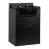 Spălător coafor Gabbiano BB06 cu dulap, pentru saloane mici, negru, negru, imaginea 1