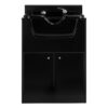 Spălător coafor Gabbiano BB06 cu dulap, pentru saloane mici, negru, negru, imaginea 3