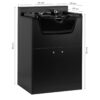 Spălător coafor Gabbiano BB06 cu dulap, pentru saloane mici, negru, negru, imaginea 6