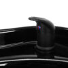 Spălător coafor Gabbiano Bilbao cu cuvă neagră reglabilă, negru, negru, imaginea 8