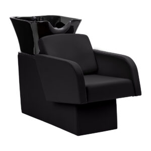 Spălător coafor Gabbiano Elda cu cuvă fixă din ceramică neagră, negru