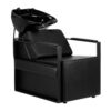 Spălător coafor Gabbiano Modena negru cu armături negru mat, negru, imaginea 1