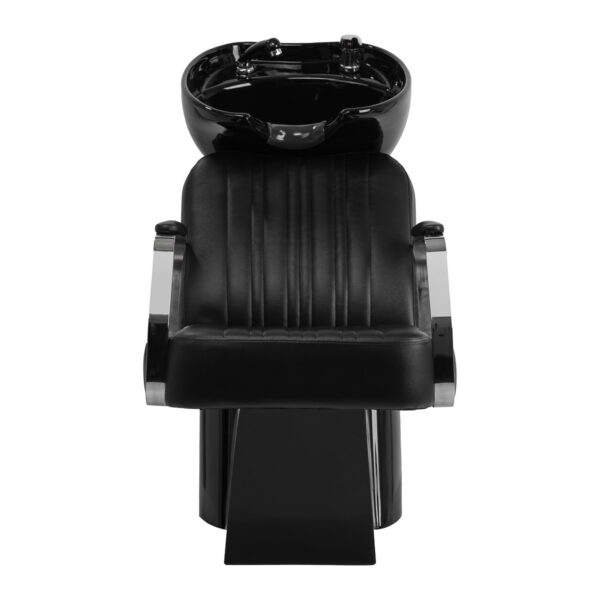 Spălător coafor Gabbiano Patrizio cu cuvă ceramică neagră reglabilă, negru, imaginea 4