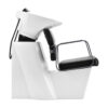 Spălător coafor Gabbiano Porto cu cotiere metalice gri, negru, imaginea 2