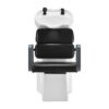 Spălător coafor Gabbiano Porto cu cotiere metalice gri, negru, imaginea 3