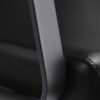 Spălător coafor Gabbiano Porto cu cotiere metalice gri, negru, imaginea 6
