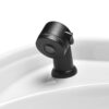 Spălător coafor Gabbiano Porto cu cotiere metalice gri, negru, imaginea 7