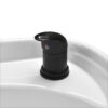 Spălător coafor Gabbiano Porto cu cotiere metalice gri, negru, imaginea 8