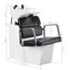 Spălător coafor Gabbiano Porto cu cotiere metalice gri, negru, imaginea 10