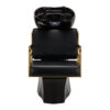 Spălător coafor Gabbiano Prato Gold cu cotiere aurii, negru, negru, imaginea 3