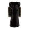 Spălător coafor Gabbiano Prato Gold cu cotiere aurii, negru, negru, imaginea 4
