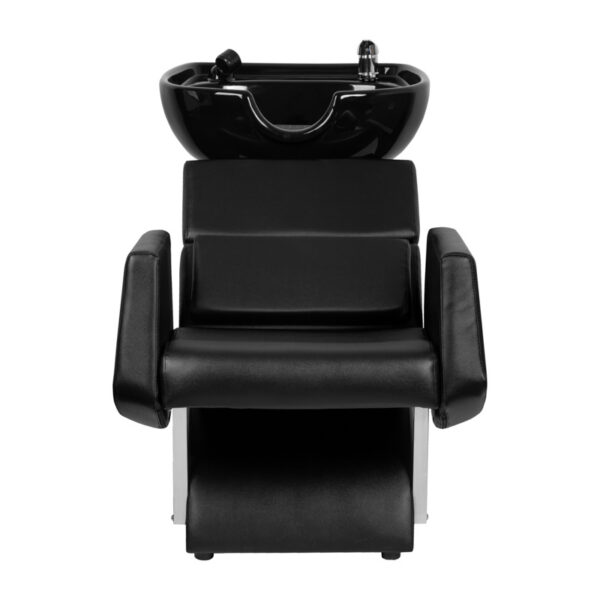Spălător coafor Gabbiano Santiago negru cu sprijin pentru cap, negru, imaginea 3