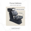 Spălător coafor Gabbiano Vigo cu cuvă ceramică, negru, negru, imaginea 3