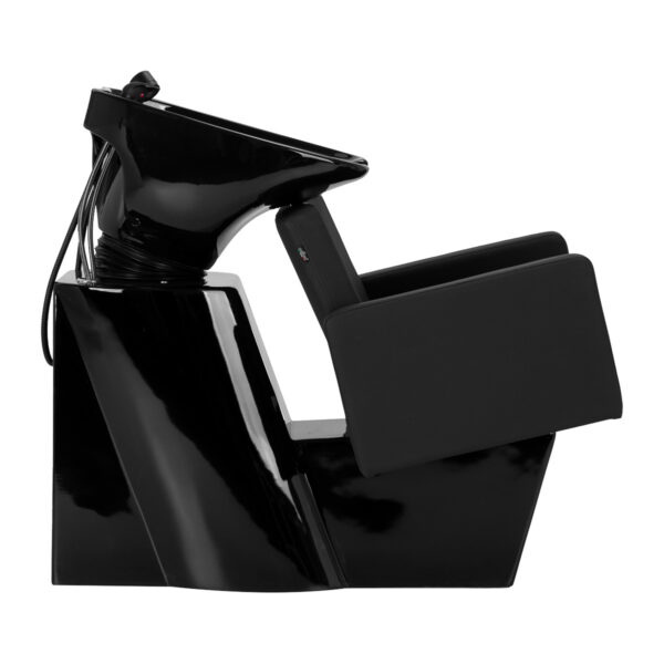 Spălător coafor Gabbiano Vitoria minimalist, cu cuvă reglabilă, negru, imaginea 4