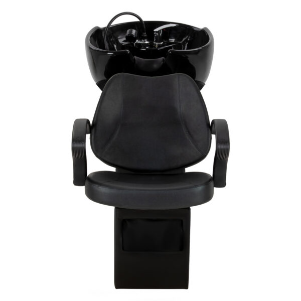 Spălător coafor Hair System Borneo negru cu armături cromate, negru, imaginea 2