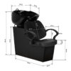 Spălător coafor Hair System Borneo negru cu armături cromate, negru, imaginea 10