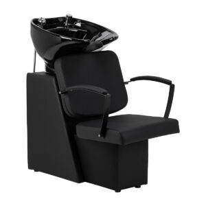 Spălător coafor Hair System Edge Noir cu cotiere curbate, imaginea 1 Spălător coafor Hair System Edge Noir cu cotiere curbate, imaginea 1
