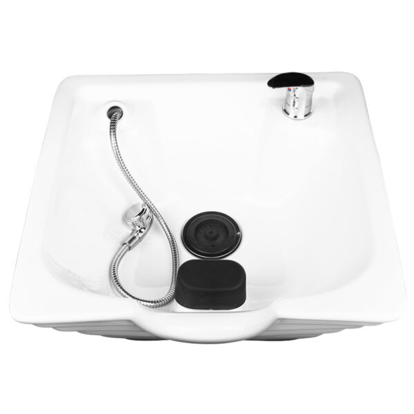 Spălător coafor Hair System HSB07 cu design italian, negru, negru, imaginea 2