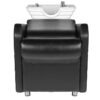 Spălător coafor Hair System HSB07 cu design italian, negru, negru, imaginea 4