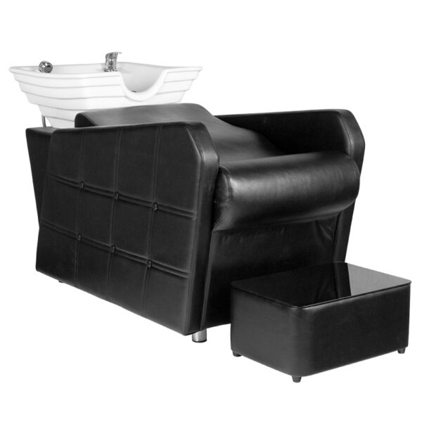 Spălător coafor Hair System HSB07 cu design italian, negru, negru, imaginea 8