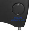 Spălător coafor Hair System HSB46 cu scaun aerodinamic, negru, negru, imaginea 4