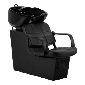 Spălător coafor Hair System Komodo cu cuvă ceramică neagră, negru, imaginea 1 Spălător coafor Hair System Komodo cu cuvă ceramică neagră, negru, imaginea 1
