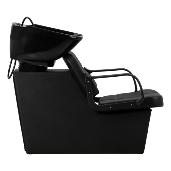 Spălător coafor Hair System Komodo cu cuvă ceramică neagră, negru, imaginea 4