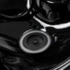 Spălător coafor Hair System Komodo cu cuvă ceramică neagră, negru, imaginea 8
